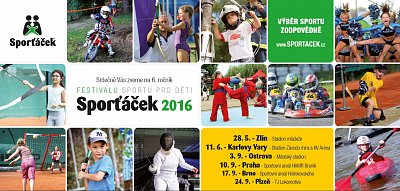Sporťáček 2016 Plzeň-festival sportu pro děti