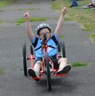 První závod handicapovaných dětí na ručních kolech