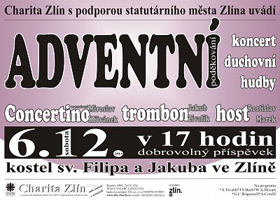 Adventní koncert ´poděkování´ ve Zlíně