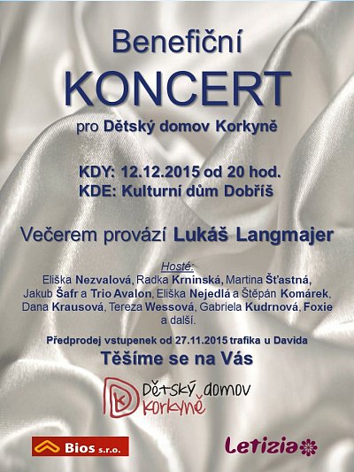 Benefiční koncert pro DD Korkyně