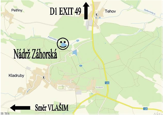 Příjezdová mapka